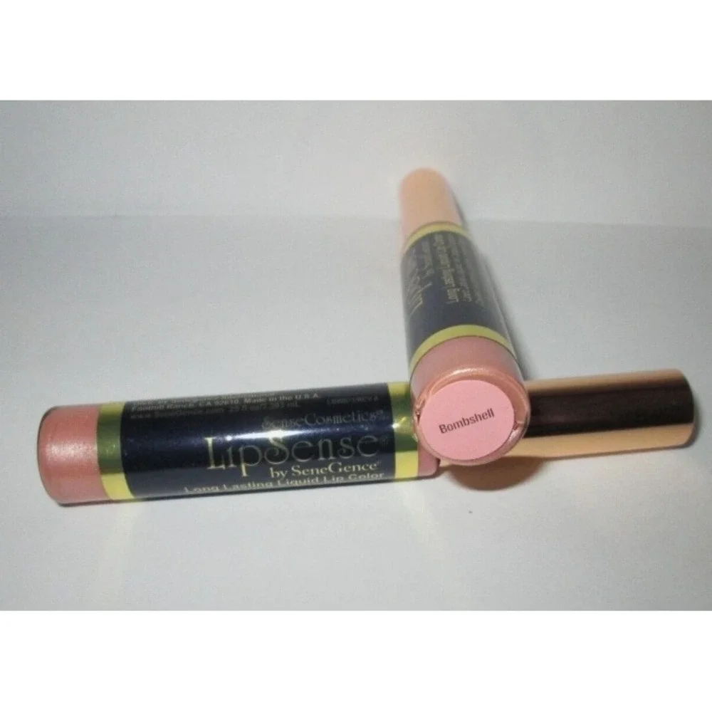 New Lot of 2 LipSense SeneGence Long Lasting Liquid Lipsticks BOMBSHELL - Sealed